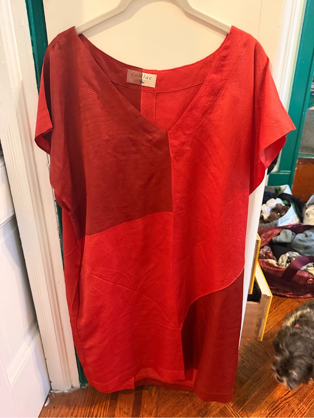 Cotelac Colorblock Red shift Dress